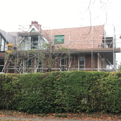 A newly tiled roof in Heswall