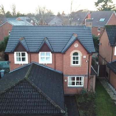 A newly tiled roof in Nantwich