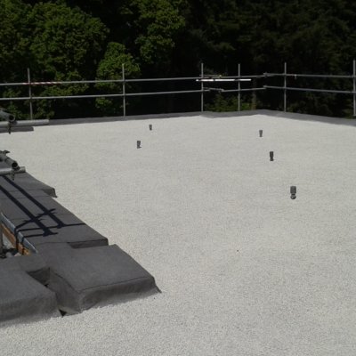A new flat roof on a Cheshire factory