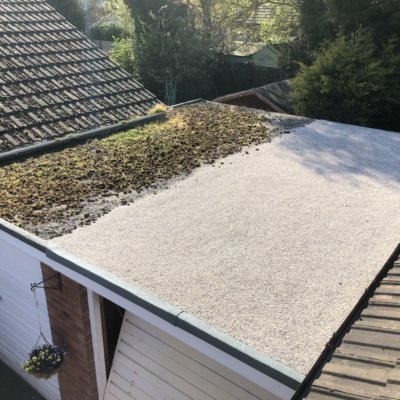 A new garage flat roof in Wybunbury