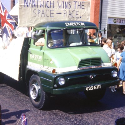The first Emerton Roofing green and sign written van
