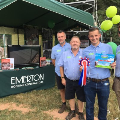 Our management team with the 'Best Small Trade Stand' award at the Nantwich Show 2018